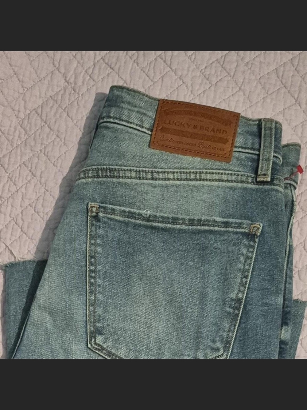 NWT Lucky Brand Stevie High Rise Flare Jeans Size 8/29 Regular Raw Hem - Picture 4 of 6